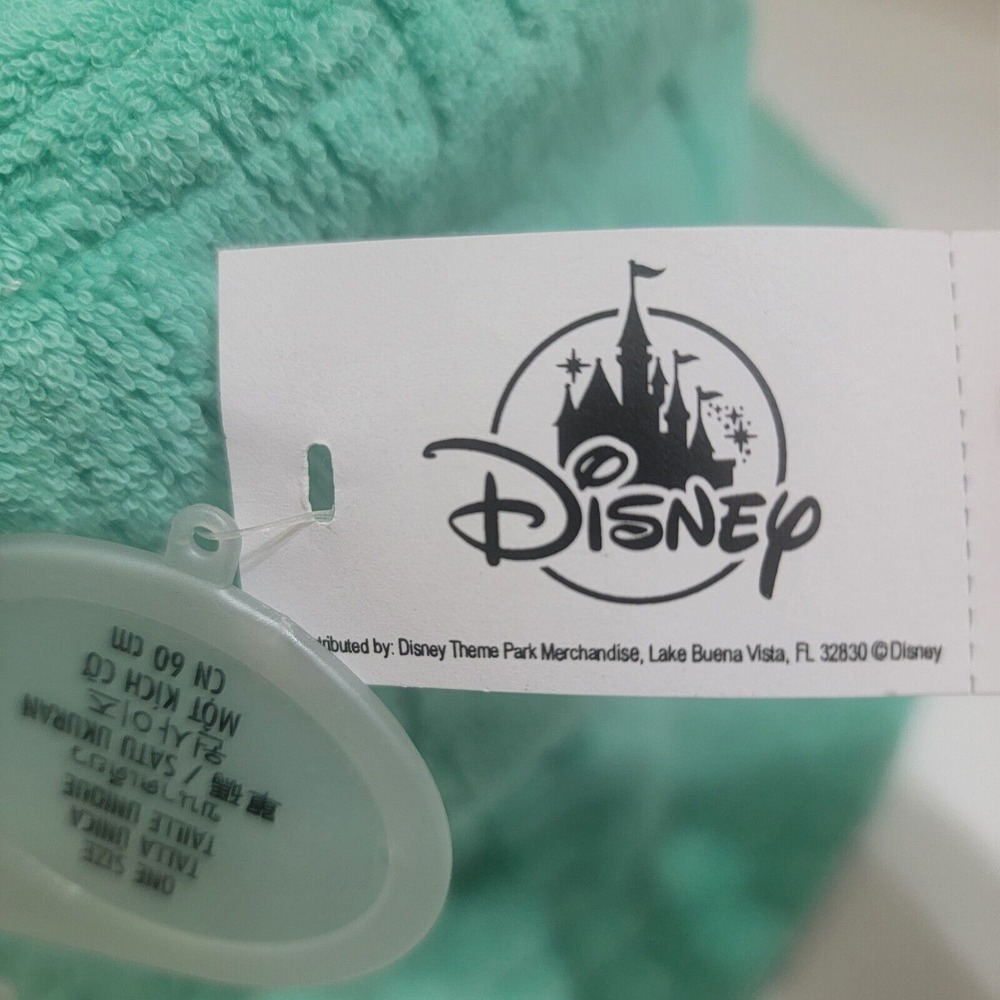 Disney Parks Mickey Mouse Bucket Terry Cloth 2 Hats In Turquoise Adult New Lot 2 - Picture 6 of 9